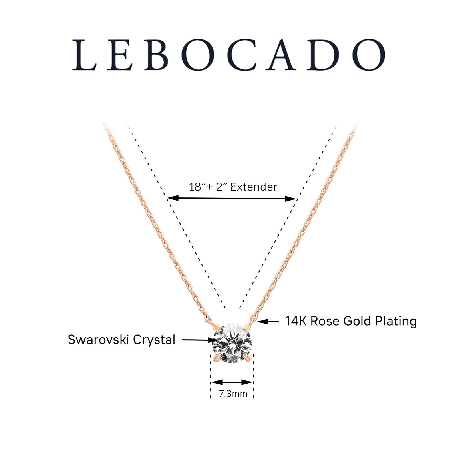 LEBOCADO 14K Gold Plated Gold Necklaces