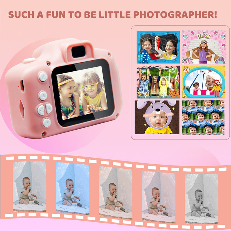 LEBOCADO Kids Camera Toys, Portable Kids Camera for Girls & Boys Age 3-9