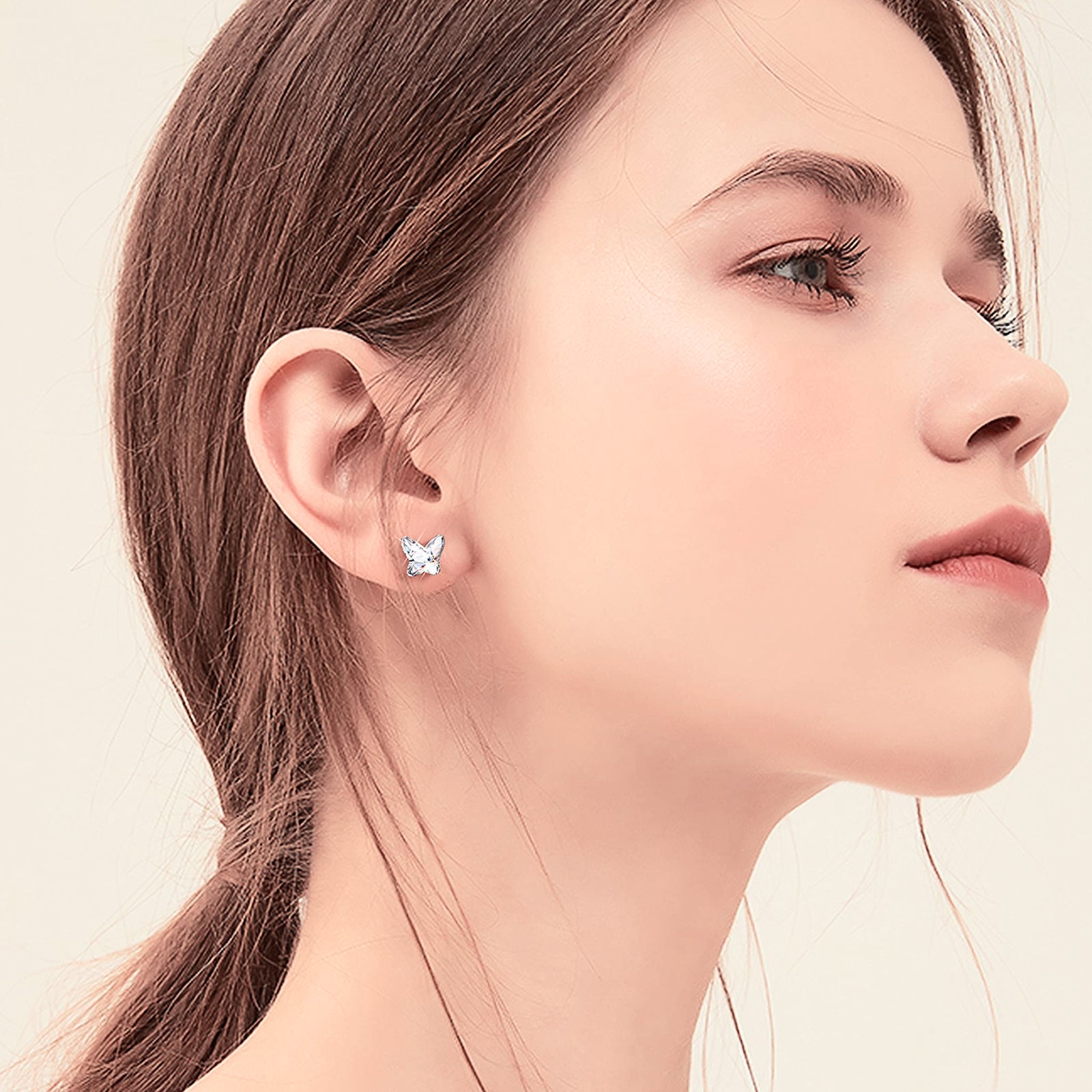 LEBOCADO Butterfly Stud Earrings