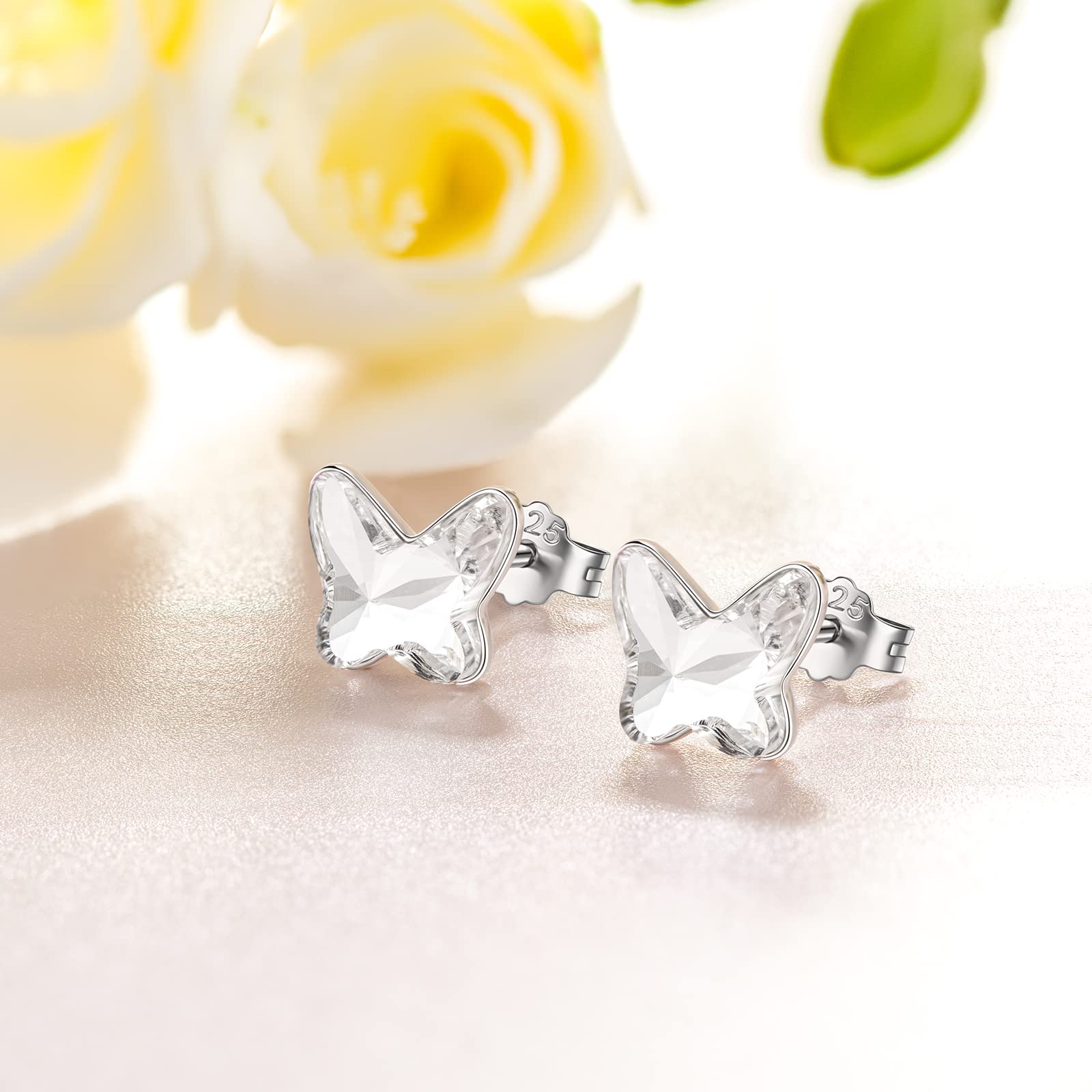 LEBOCADO Butterfly Stud Earrings