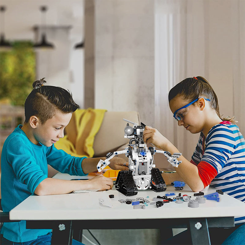 Robotic Set LEBOCADO New-3-in-1-STEM Remote Control Robot Building Kit for Kids ...