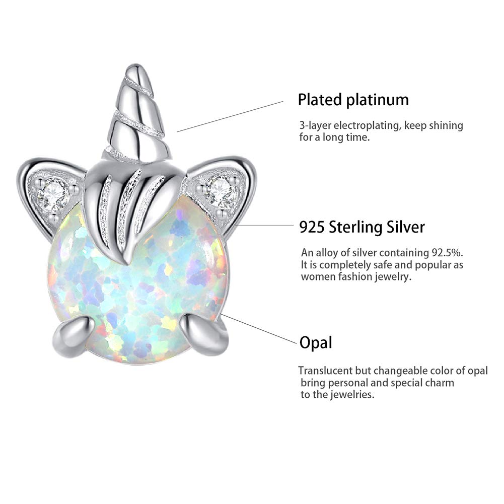 LEBOCADO Girls 925 Silver Plated Cubic Zirconia Earrings