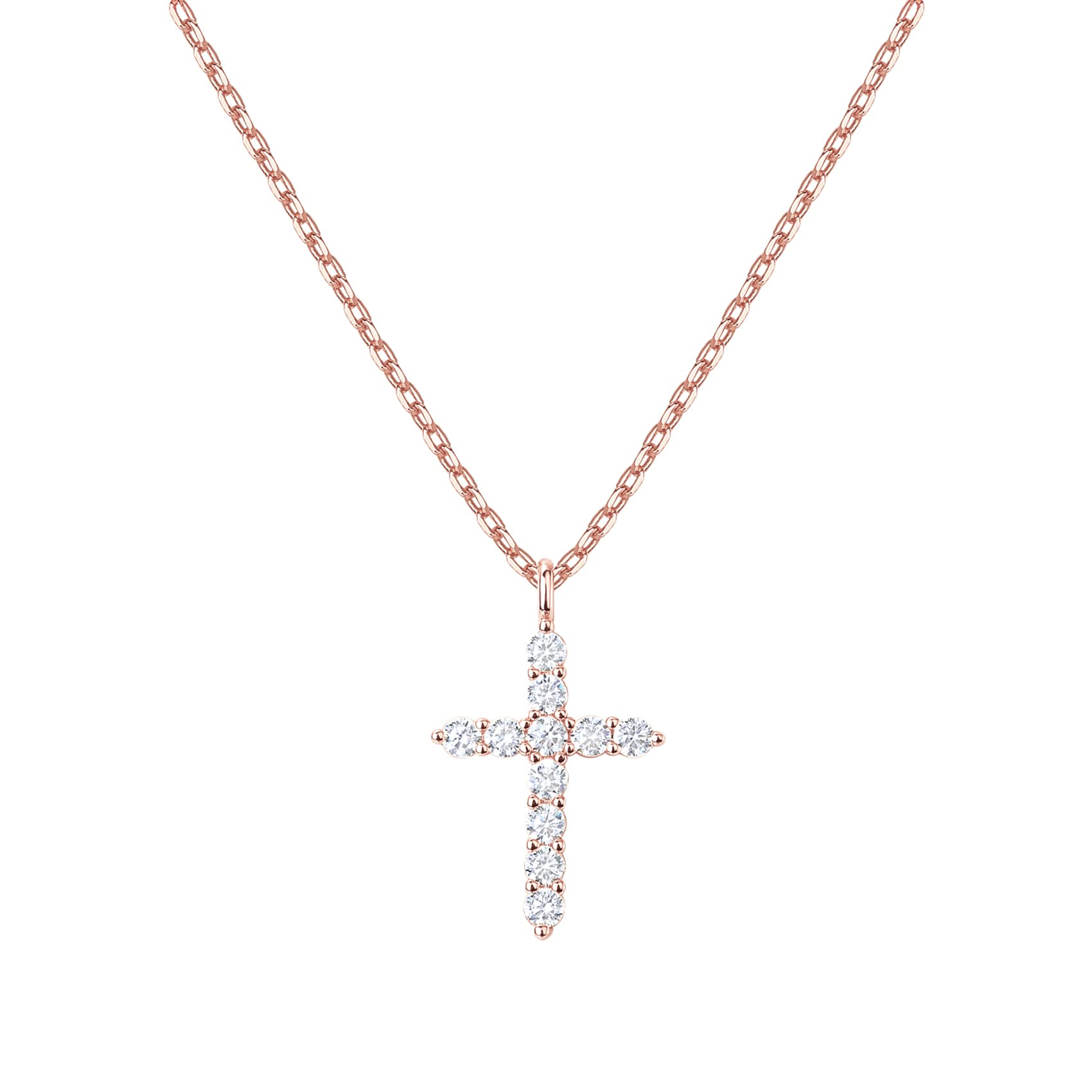 LEBOCADO 14K Gold Plated Cross Necklace for Women Cross Pendant Gold Necklaces for Women